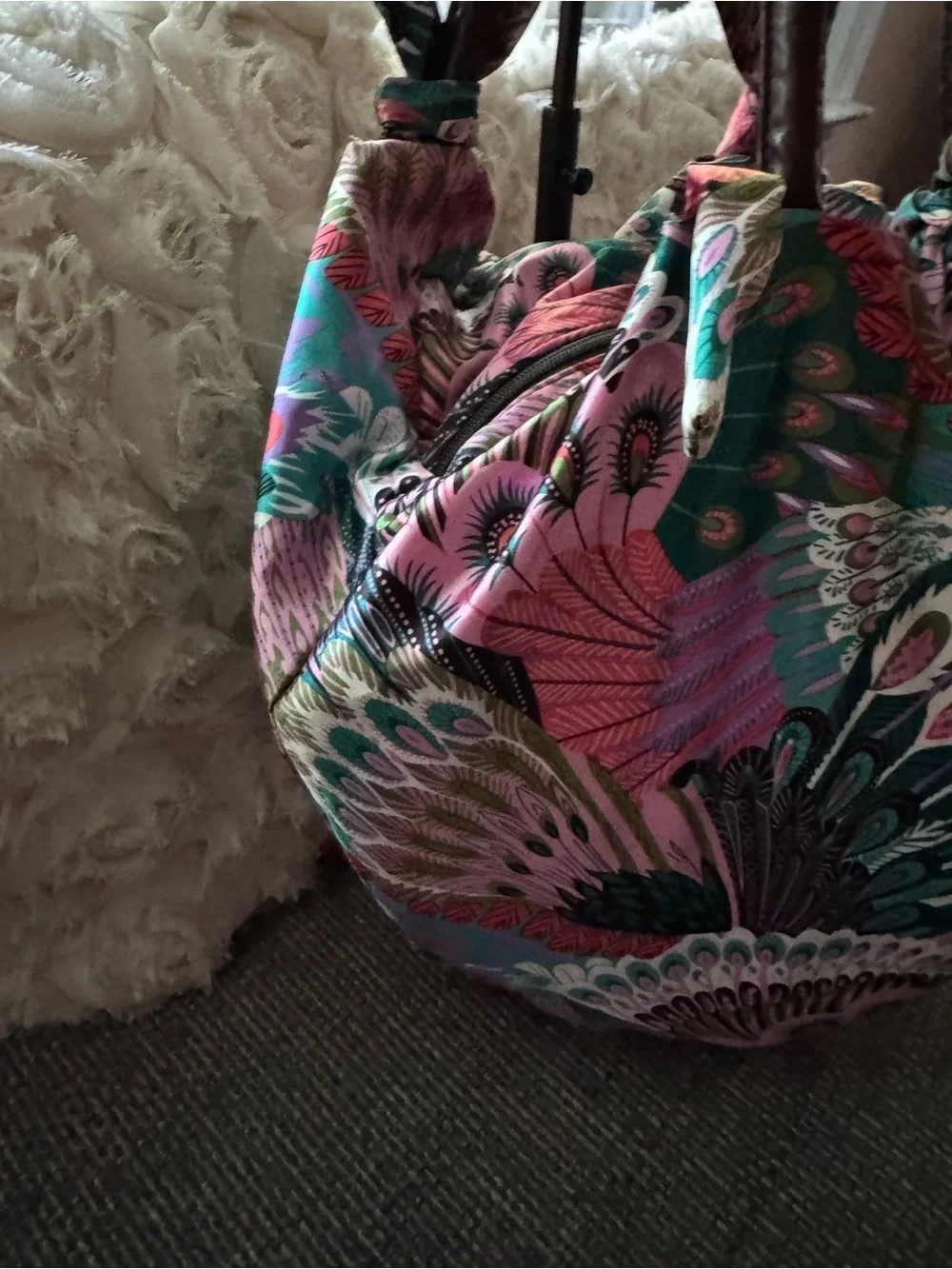 Colorful Floral Satchel